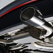 New generation of sportive mufflers. Oval or round Car Exhaust T